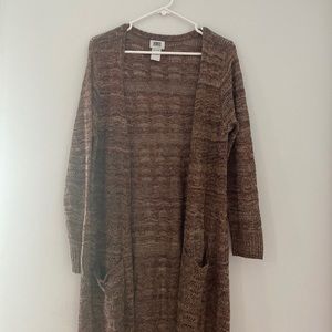 Womens Monroe and Maine Long Cardigan Sweater: XL